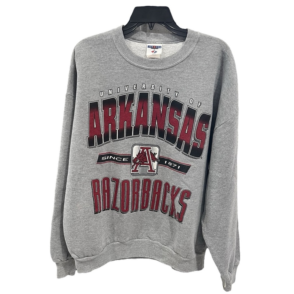 Vintage Jerzees University of Arkansas Razorbacks Hogs Sweatshirt XL